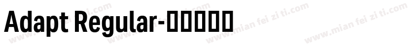 Adapt Regular字体转换